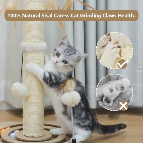 Rascador para gatos PEEKAB con juguetes interactivos miniatura 7