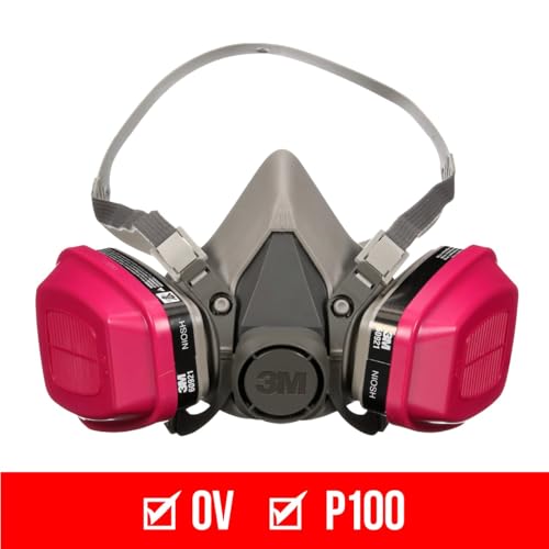 Image of 3M P100 /OV Odor /Particulate Multi-Purpose Reusable Respirator 65021, NIOSH-APPROVED Organic Vapor Cartridge, Medium