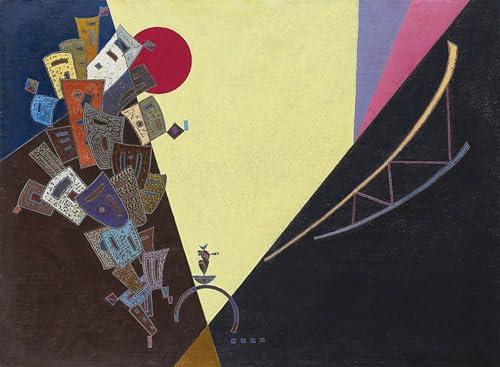 Tableaux peinture sur toile pour habiller un mur vide avec Kandinsky Floraison 60x90