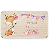 Frühstücksbrettchen aus Holz für Kinder personalisiert...