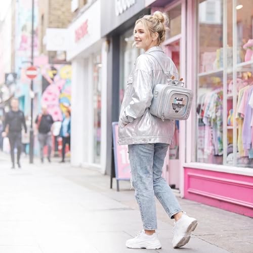 Image of TV Ita Shoulder Bag Women Clear Window Anime Pins Display | Ita Backpack,Fun pins display bag,
