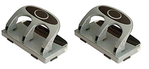 Officemate Deluxe 3-Hole Punch, Heavy Duty, with Chip Drawer, 45 Sheet Capacity (90100) (Pack of 2)