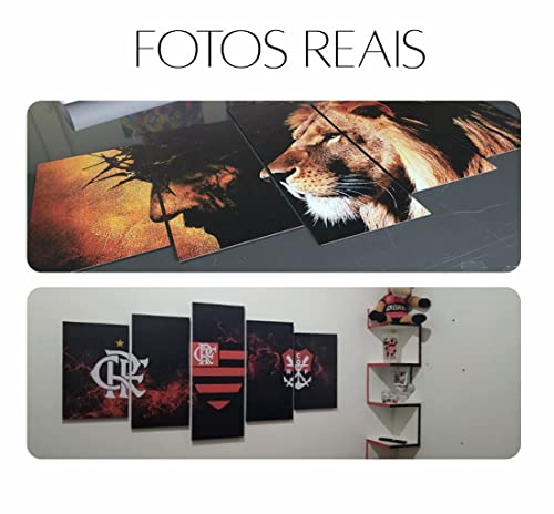 Quadro 5 Peças Homem Aranha Reverso Spider-Man Black Mosaico