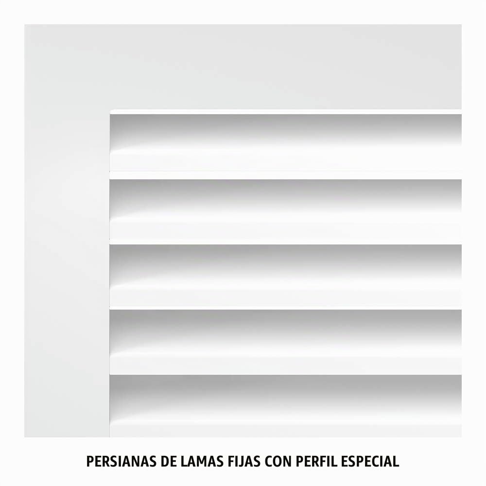 Kratki Rejilla de ventilación Rejilla de Chimenea Fresh 17cm x 49cm Negro