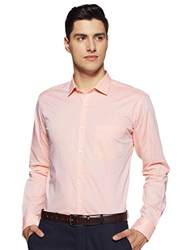 Image of Park Avenue Men's Pure Cotton Stripe Pattern Slim Fit Semi Cutaway Collar Full Sleeve Formal Shirt