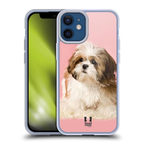 Head Case Designs Shih Tzu Puppy Popular Dog Breeds Gel Case [Military Grade Protection] Compatible with Apple iPhone 12 Mini and Compatible with MagSafe