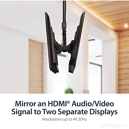 Répartiteur HDMI 4K StarTech pour connecter deux écrans sur une seule prise - 4