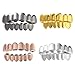 Hip Hop Mouth Grillzs for Men and Women Removable Top and Bottom Tooth Caps Unisex Dentals Accessory Fashion Jewelry Dentals
