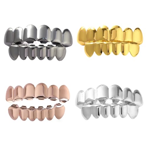 Set removible de grillz dentales para boca superior e inferior miniatura 5