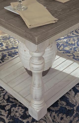 Image of Signature Design by Ashley Havalance Farmhouse End Table, Two-Tone Wood