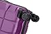 ATX Luggage Medium Suitcase on 4 Dual Spinner Wheels Super Lightweight ABS Hard Shell Hold Check in with Built-in TSA Lock (Purple, 65Liter)