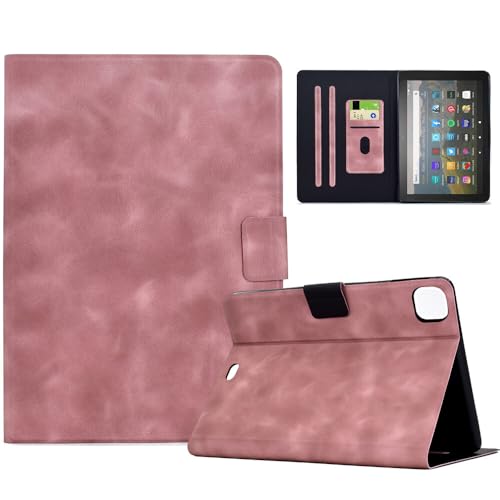 Étui pour iPad Pro 11 M5 2025 en cuir rose intelligent de haute qualité avec rabat rigide