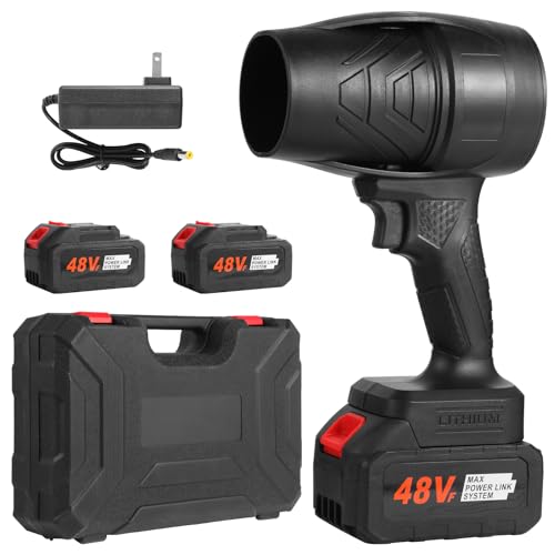 Turbodry 13000RPM Cordless Car Dryer & Turboglass Blower – Dual Batteries, Fast Charging, Lightweight Air Blower for Spot-Free Drying, Dust, Snow Removal & Auto Detailing