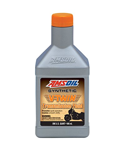 AMSOIL 100% Synthetic V-Twin Transmission Fluid, Motorcycle Gear Oil, 946 ml