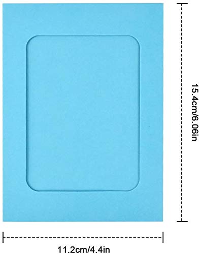 Pinsheng 30 Stück Papier Fotorahmen, Papier Bilderrahmen 6 x 4 Zoll Bildmatten mit Mini-Holzklammern und Schnur… – Bild 4