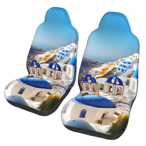 Housse de siège de voiture Santorini universelle et antidérapante pour camion et SUV (lot de 2)