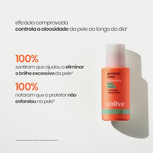 Sallve Protetor Solar Toque Seco Fps50 40G