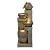 Alpine Corporation TVH244 39" Outdoor 4-Tier Cascading Pots Water Fountain with LED Lights – Freestanding Garden Water Feature for Patios, Yards, and Landscaping, Gray