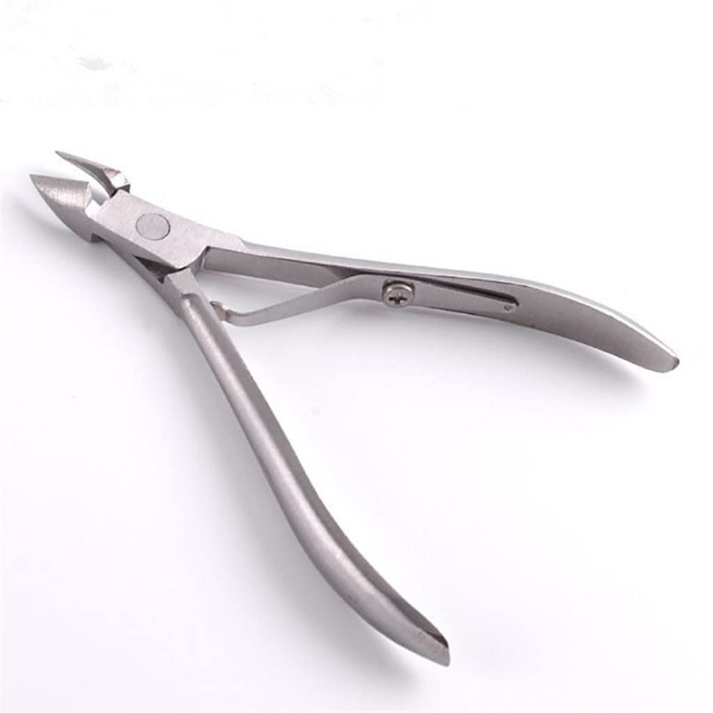 Pinza para cutículas de uñas de los pies, cortador de uñas de acero inoxidable, alicates de tijera para cutículas, herramienta profesional de manicura
