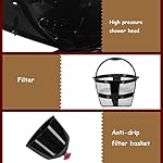 QJRGUY TEmkin for and tea with 600ML Glass Jug Detachable Filter Coffee Machine Anti Drip Keep Warm 550W - Image 2