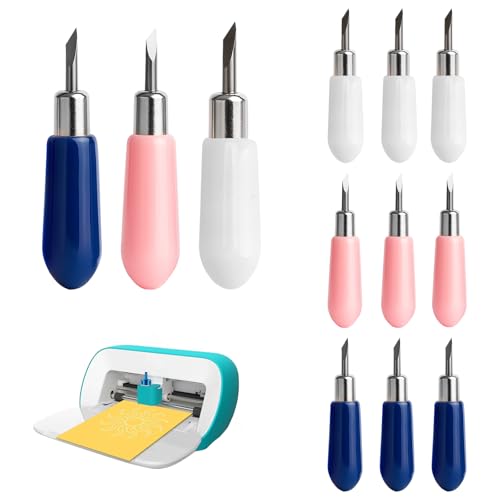 APOMOONS 12 Pièces Lames de rechange pour traceur de découpe Cricut Joy pour une coupe précise sur le vinyle, le papier et d'autres matériaux