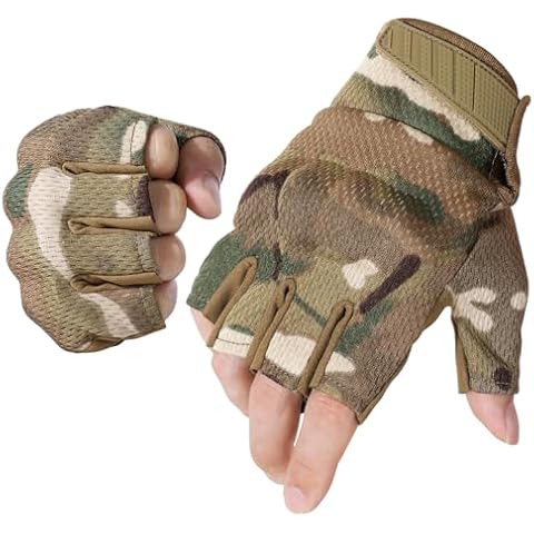 WTACTFUL Breathable Fingerless Gloves for Outdoor Activities Cover