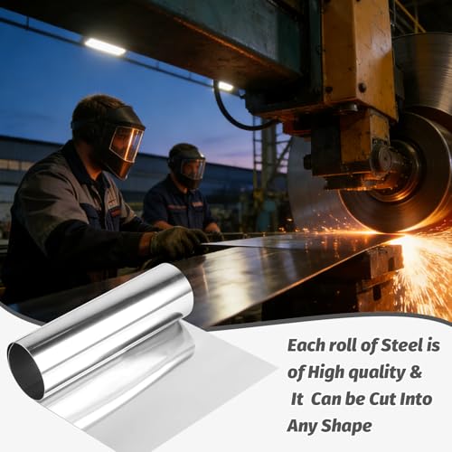 BOYIFEIJIE 304 Edelstahl Feinblech Folie, 0.1 MM Dicke dünne Edelstahlblechspule, Geeignet für Die Reparatur von Industriemaschinen und Die Künstlerische Gestaltung (0.1X200X1000MM)