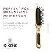 Kent PF20 Narrow Cushion Paddle Brush - Taming Fat Pins, Detangling Long Thick and Curly Hair, Scalp Massager and Growth Stimulator for All Hair Types, Made in England