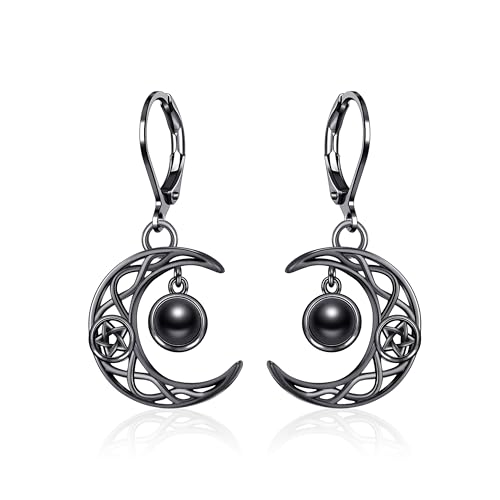 Gothic Moon Earrings Moon Dangle Earrings Jewelry Moon Gifts for Women