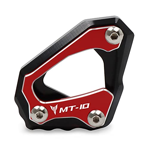 SeitenstäNder Verbreiterung Motorrad CNC Kickstand Foot Side Stand Extension Pad Support Platte Anpassungsanpassung for Yamaha MT-10 MT 10 MT10 FZ-10 FZ10 R1M R1 M 2015-2021 SeitenstäNder Motorrad(Col