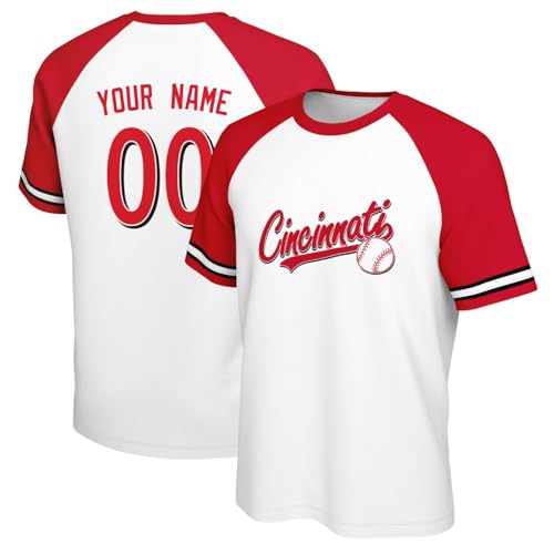 Image of ANTKING T-Shirt Custom Name Number Crewneck Short Sleeve for Men Youth Gifts