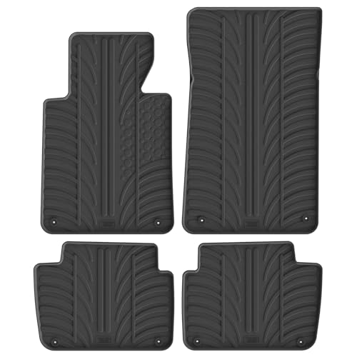 Alfombrillas de goma GL 0426 juego de 4 piezas con clips de montaje tipo T