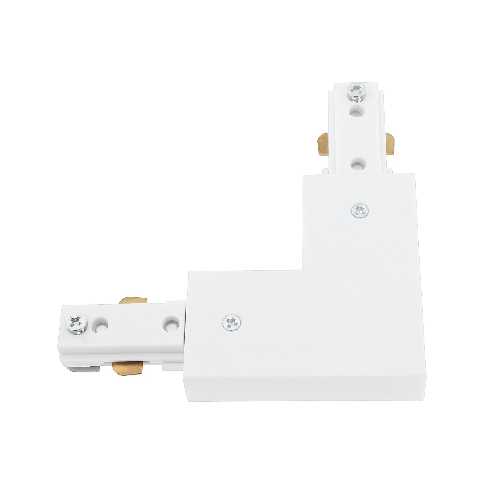 1 Pièce Connecteur d'éclairage Sur Rail en H en Forme de L à 3 Fils pour Accessoires d'éclairage Sur Rail à LED de Type H à Circuit Unique Blanc