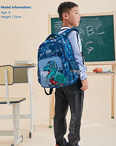 Wawakube 3Pcs Boys Dinosaur Backpack Set With Lunch Box Pencil Case, School Book Bag For Kids Elementary Preschool #TOP6