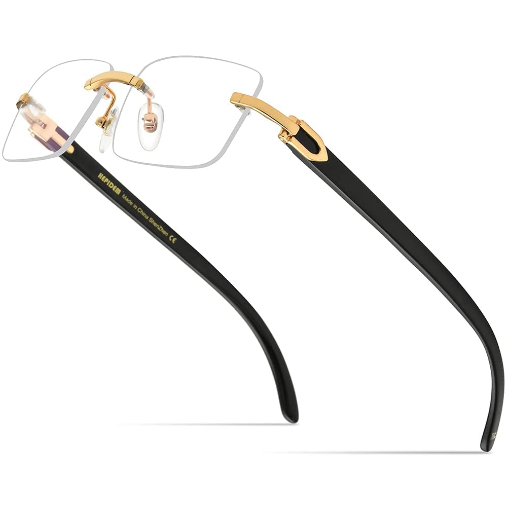 criba zero power rimless computer antiglare blocking sunglass glasses for eye protection from laptop/mobile screen | antiglare reading glasses for men & women-v