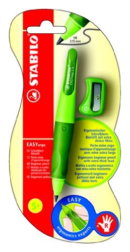 Stabilo EASYergo 3.15mm Right Handed Retractable Pencil - Light Green/Dark Green