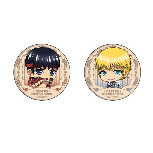 セスタス -The Roman Fighter- 01 セスタス&ルスカ[ミニキャラ] 缶バッジ2個セット