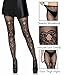 Leg Avenue Womens Floral Vine Fishnet Tights, O/S, Black