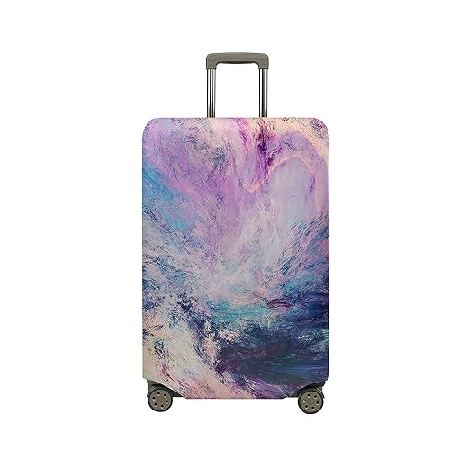 Lukery Luggage Cover, 3D Swirl Tie-Dye Suitcase Protector Travel Suitcase Protector Washable Anti-Scratch Stretch Protector Fits 18-32 Inch Suitcase Travel Accessories (blurred,L)