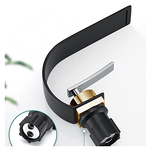 Robinet d'évier monté sur le pont avec mitigeur cascade eau chaude
