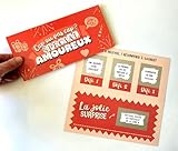 Une idée originale: une carte à gratter au joli design, à la fois originale & ludique à offrir à votre partenaire pour de nombreuses occasions (saint valentin, anniversaire, fêtes...)