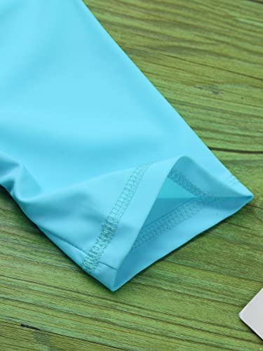 Image of Alvivi Kids Baby Boy Girls Short Sleeve Shorty Swimming Suit UV Sun Protective Zipper One Piece Swimsuit