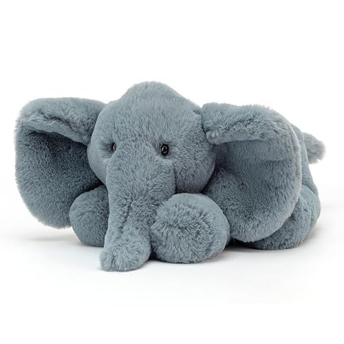 Image of Fun4you Fluppy Sitting Elephant Stuffed Plush, Super Soft Cuddly Elephant for Kids, Baby, Boys, Girls |Cute Birthday Gifts, Plush Animal, Huggable Soft Toy | Valentine Day Gift for Him & Her (40cm)