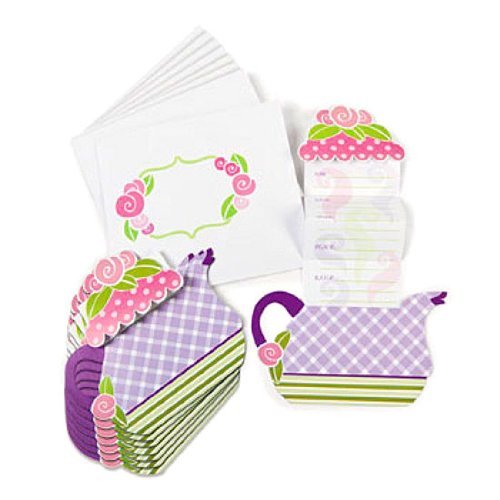 Fun Express Girly Tea Party Invitations (1 dz)