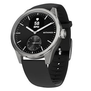 Withings ScanWatch 2 – Gesundheits-Smartwatch für Damen und Herren, EKG, SpO2, Temperatur, Schlaf-Tracker, Atemgesundheit, wasserdicht, Akku 30 Tage, Android und iOS, Black, 42mm
