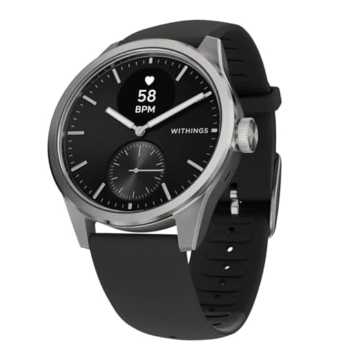 WITHINGS ScanWatch 2, Hybrid Smartwatch Herzgesundheit für Männer & Frauen - EKG, SPO2, Temperaturüberwachung, Schlaftracking, Atemwegsgesundheit, Zyklustracking, 30 Tage Akkulaufzeit, iOS & Android