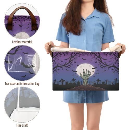 Linabunda Full Moon Spooky Gift Basket Empty, Halloween Storage Basket with Handles & Iron Frame, Water-Repellent Fabric Organizer Bin for Shelf, Candy & Boo Bag Treats, 30L, 2 Pc - Image 5