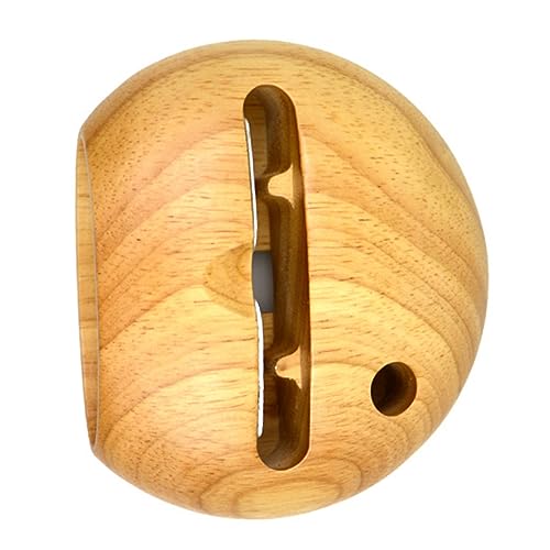DOITOOL Soporte para Teléfono Móvil De Madera Natural y Pulida para Altavoz, Soporte Creativo Compacto para Oficina y Escritorio, Orificio para Bolígrafo, Color Madera