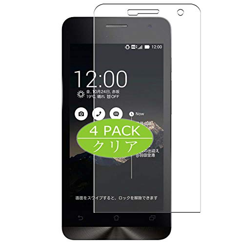 VacFun 4 Piezas HD Claro Protector de Pantalla para ASUS ZenFone 5 A501CG A500KL ZenFone5, Screen Protector Sin Burbujas Película Protectora (Not Cristal Templado)