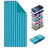 ZENACROSS STRANDTUCH XXL 90X180 CM - MIKROFASER HANDTUCH GROSS - SCHNELLTROCKNENDES HANDTUCH MIKROFASER, SANDFREI - LEICHTES UND KOMPAKTES - TIDE